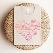 Load image into Gallery viewer, "Pink Book Heart" T-Shirt for Book Lovers