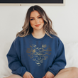 Load image into Gallery viewer, "Golden Bronze Ombre Book Heart" Sweatshirt for Readers