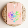 Load image into Gallery viewer, "Neon Rainbow Book Heart" T-Shirt for Book Lovers