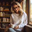 Load image into Gallery viewer, "Golden Bronze Ombre Book Heart" Sweatshirt for Readers