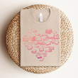 Load image into Gallery viewer, "Pink Book Heart" T-Shirt for Book Lovers