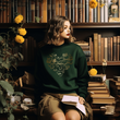 Load image into Gallery viewer, "Golden Bronze Ombre Book Heart" Sweatshirt for Readers