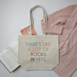 Load image into Gallery viewer, "There's Like, A Lot of Books in Here" Large Canvas Book Bag