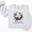 Load image into Gallery viewer, "Witch's Reading Hour" Distressed Halloween Comfy Sweatshirt