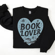 Load image into Gallery viewer, "Book Lover" Cozy Winter Sweatshirt