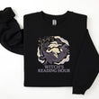 Load image into Gallery viewer, "Witch's Reading Hour" Distressed Halloween Comfy Sweatshirt
