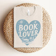Load image into Gallery viewer, "Book Lover" Winter Themed Tee