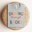 Load image into Gallery viewer, "Dashing Through the Books" Christmas Tee
