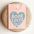 Load image into Gallery viewer, "Book Lover" Winter Themed Tee