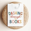 Load image into Gallery viewer, "Dashing Through the Books" Christmas Tee