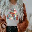 Load image into Gallery viewer, AMERICAN VIBES, 4TH OF JULY PATRIOTIC T-SHIRT