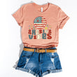 Load image into Gallery viewer, AMERICAN VIBES, 4TH OF JULY PATRIOTIC T-SHIRT