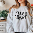 Load image into Gallery viewer, "Well Read" Cozy Bookish Sweatshirt