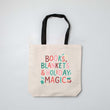 Load image into Gallery viewer, "Books, Blankets & Holiday Magic" Tote Bag