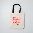 Load image into Gallery viewer, "Merry & Booked" Christmas Book Bag