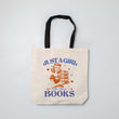 Load image into Gallery viewer, "Just a Girl Who Loves Books" Tote Bag
