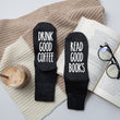 Load image into Gallery viewer, Drink Good Coffee, Read Good Books Comfy Socks