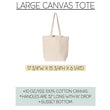 Load image into Gallery viewer, "Fa La La Fiction" Large Canvas Book Bag
