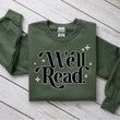Load image into Gallery viewer, "Well Read" Cozy Bookish Sweatshirt