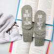 Load image into Gallery viewer, "The Library is Calling... And I Must Go" Women's Reading Socks