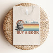 Load image into Gallery viewer, "SAVE A WRITER, BUY A BOOK" RETRO, AUTHOR APPRECIATION T-SHIRT