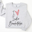 Load image into Gallery viewer, "I Love Indie Bookstores" Script Sweatshirt