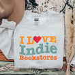 Load image into Gallery viewer, "I Love Indie Bookstores" Wave Sweatshirt