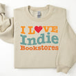 Load image into Gallery viewer, "I Love Indie Bookstores" Wave Sweatshirt