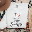 Load image into Gallery viewer, "I Love Indie Bookstores" Script Sweatshirt