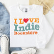 Load image into Gallery viewer, "I Love Indie Bookstores" Wave Sweatshirt
