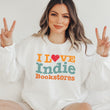 Load image into Gallery viewer, "I Love Indie Bookstores" Wave Sweatshirt