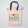 Load image into Gallery viewer, "I Love Indie Bookstores" Wave Tote Bag
