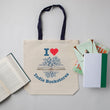 Load image into Gallery viewer, "I Love Indie Bookstores" Floral Tote Bag