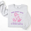 Load image into Gallery viewer, "Time Spent With Books and Cats is Never Wasted" Sweatshirt for Book Lovers