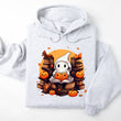 Load image into Gallery viewer, Ghost in the Book Stacks Readers Ash Gray Hooded Sweatshirt