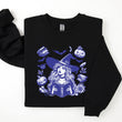 Load image into Gallery viewer, Blue Witch Reading Halloween Comfy Sweatshirt