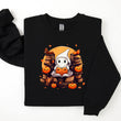 Load image into Gallery viewer, Ghost in the Book Stacks Cozy Halloween Sweatshirt