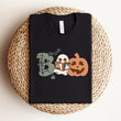 Load image into Gallery viewer, "Boo" Ghost and Pumpkin Themed Bookish T-Shirt