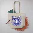 Load image into Gallery viewer, Blue Witch Halloween Large Canvas Book Bag