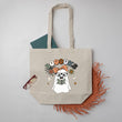 Load image into Gallery viewer, "Booooks" Cute Ghost Large Canvas Book Bag