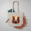 Load image into Gallery viewer, Ghost in the Book Stacks Halloween Large Canvas Book Bag