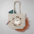 Load image into Gallery viewer, "It's a Good Day to Read a Book" Halloween Large Canvas Book Bag