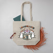 Load image into Gallery viewer, "Booooooks" Three Ghosts Reading Large Canvas Book Bag