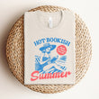 Load image into Gallery viewer, "Hot Bookish Summer" Light Weight Reader's Tee
