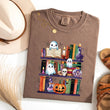 Load image into Gallery viewer, Booook Shelf Ghost Themed Bookish Cotton Tee