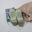 Load image into Gallery viewer, Vintage Library Due Date Stamp Women's Socks for Readers