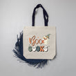 Load image into Gallery viewer, "Boooooks" Ghost Reading Halloween Tote Bag
