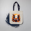 Load image into Gallery viewer, Ghost in the Book Stacks Halloween Tote Bag