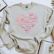 Load image into Gallery viewer, "Pink Ombre Book Heart" Book Lover's Unisex Sweatshirt