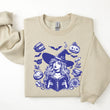 Load image into Gallery viewer, Blue Witch Reading Halloween Comfy Sweatshirt